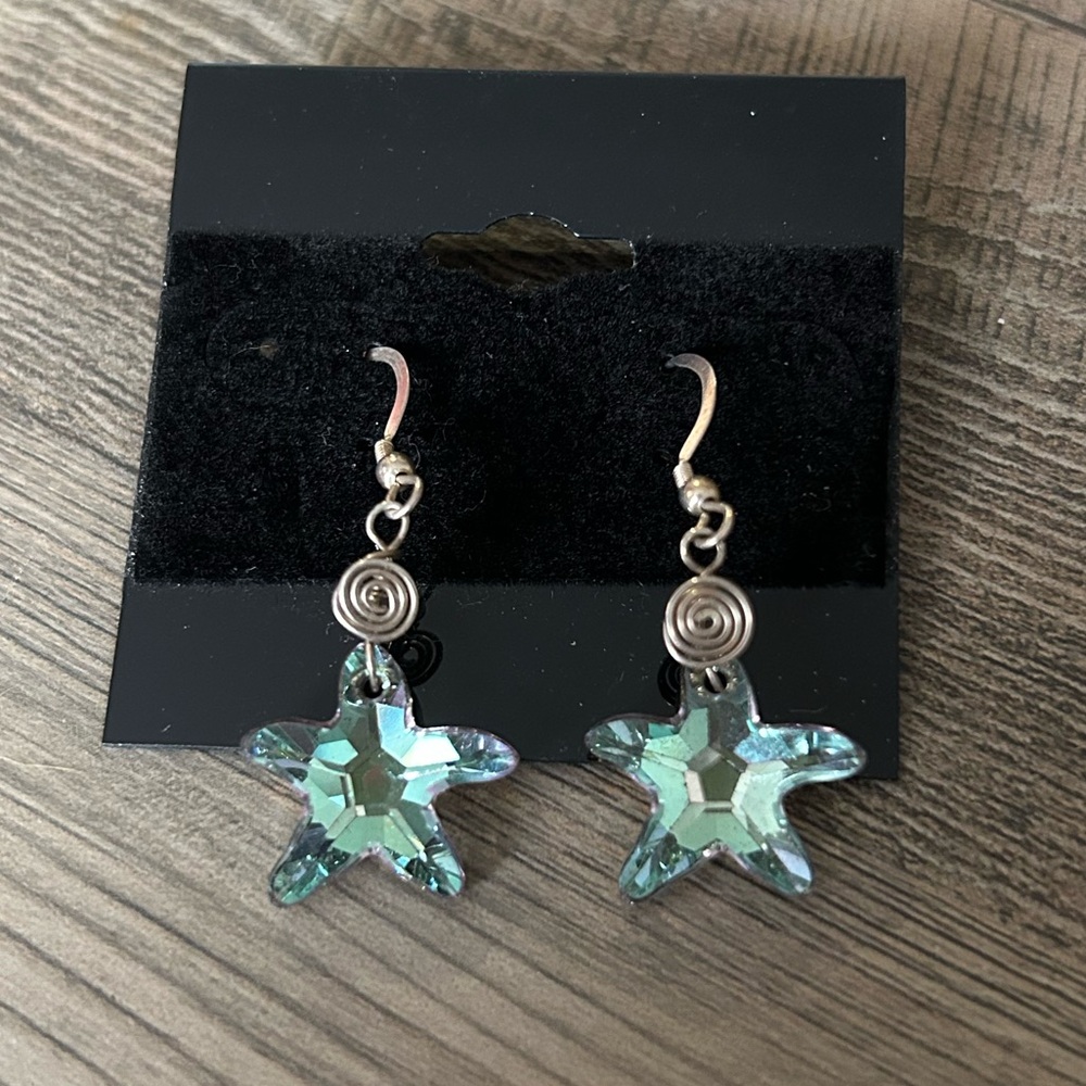 Starfish Crystal Earrings